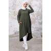 Asimetrik Kesim Tunik 1253 - Haki