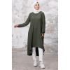 Asimetrik Kesim Tunik 1253 - Haki