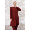 Seyal Tunik Pantolon Bürümcük Takım 1252 - Bordo