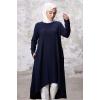 Asimetrik Kesim Tunik 1253 - Lacivert