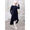 Asimetrik Kesim Tunik 1253 - Lacivert