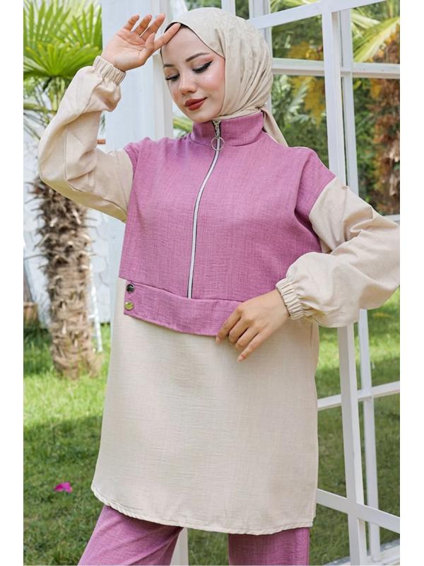 Veray Tunik Pantolon İkili Takım 931 - Gül Kurusu