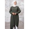 Asimetrik Kesim Tunik 1253 - Haki