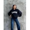 Amour Nakışlı Unisex Lacivert Sweatshirt