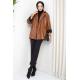 Oversize Deri Ceket Taba HM2338