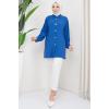 Aerobin Oversize Tunik İndigo HM2324