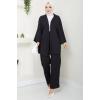 Kimono Pantolon Takım Siyah HM2434