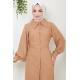 Boncuklu Sofia Elbise Camel HM2476