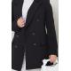 Düğmeli Blazer Ceket Siyah HM2433