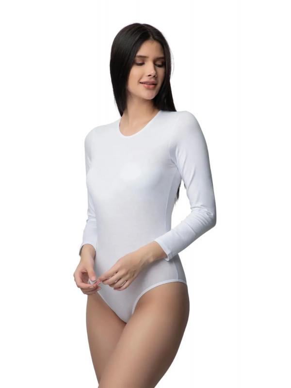 ÖZLEM Özlem Kadın Kancalı Uzun Kollu Bodysuit