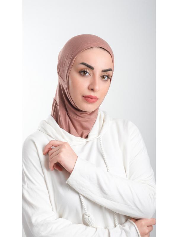 Vizon Pratik Hazır Geçmeli Tesettür Bone Sandy Kumaş Spor Hijab 2113_10