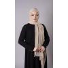 Bej Pratik Hazır Geçmeli Şal Şifon Kumaş Hijab Bone 3009_12