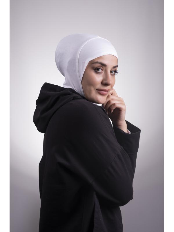 Krem Pratik Hazır Geçmeli Bone Viskon Kumaş Hijab Spor 2106_40