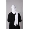 Beyaz Pratik Hazır Geçmeli Şal Şifon Kumaş Hijab Bone 3009_42