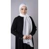 Krem Pratik Hazır Geçmeli Şal Şifon Kumaş Hijab Bone 3009_40