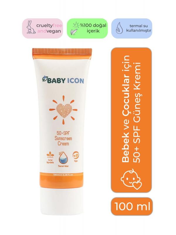 Güneş Kremi - Bebek, Çocuk Ve Hamileler Için Spf 50 Güneş Kremi 100 ml Baby Icon