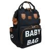 Monaco Baby Bag Baskılı Anne Bebek Bakım Sırt Çantası - Beyaz Baskı