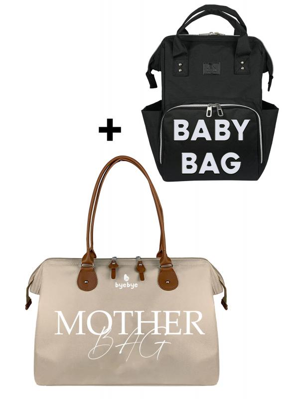 Mother Bag Anne Bebek Bakım Omuz Çantası Silver Anne Bebek Bakım Sırt Çantası