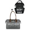 Mother Bag Anne Bebek Bakım Omuz Çantası Silver Anne Bebek Bakım Sırt Çantası