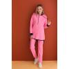 Kadın Günlük Sweatshirt - Pantolon Spor Takım PEMBE